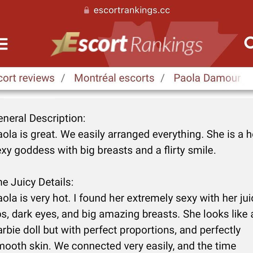Paola Damour is Female Escorts. | Yukon | Yukon | Canada | canadapleasure.com 