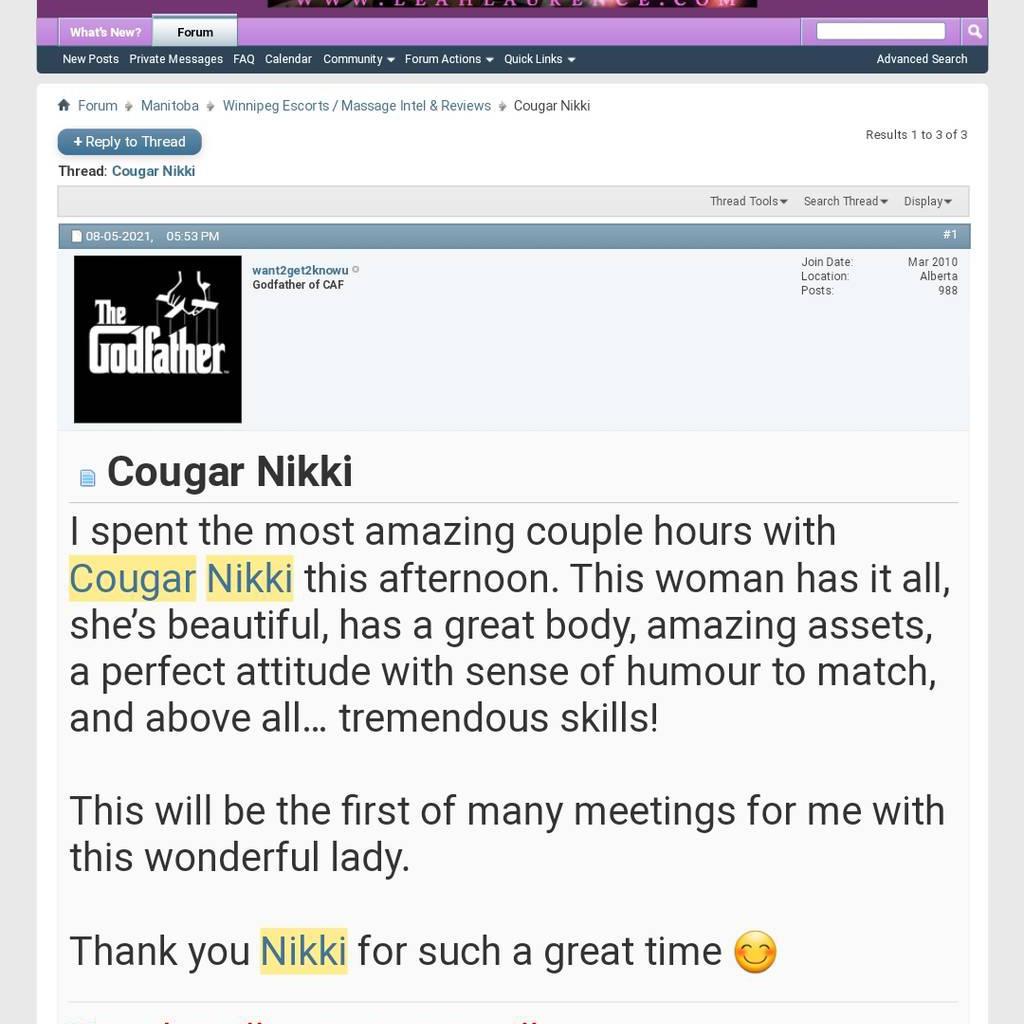Cougarnikki is Female Escorts. | Comox Balley | British Columbia | Canada | canadapleasure.com 