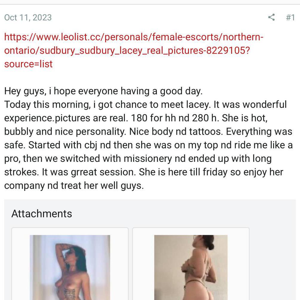 Lacey {CASH accepted} is Female Escorts. | Sudbury | Ontario | Canada | canadapleasure.com 