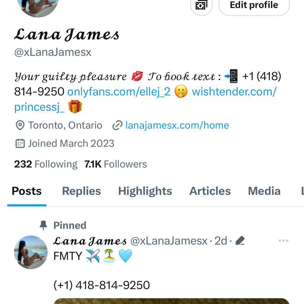 Lana James is Female Escorts. | Toronto | Ontario | Canada | canadapleasure.com 