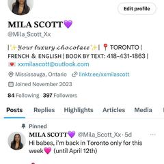 mila scott is Female Escorts. | Kingston | Ontario | Canada | canadapleasure.com 