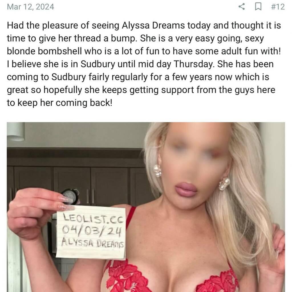 Alyssa Dreamss is Female Escorts. | windsor | Ontario | Canada | canadapleasure.com 