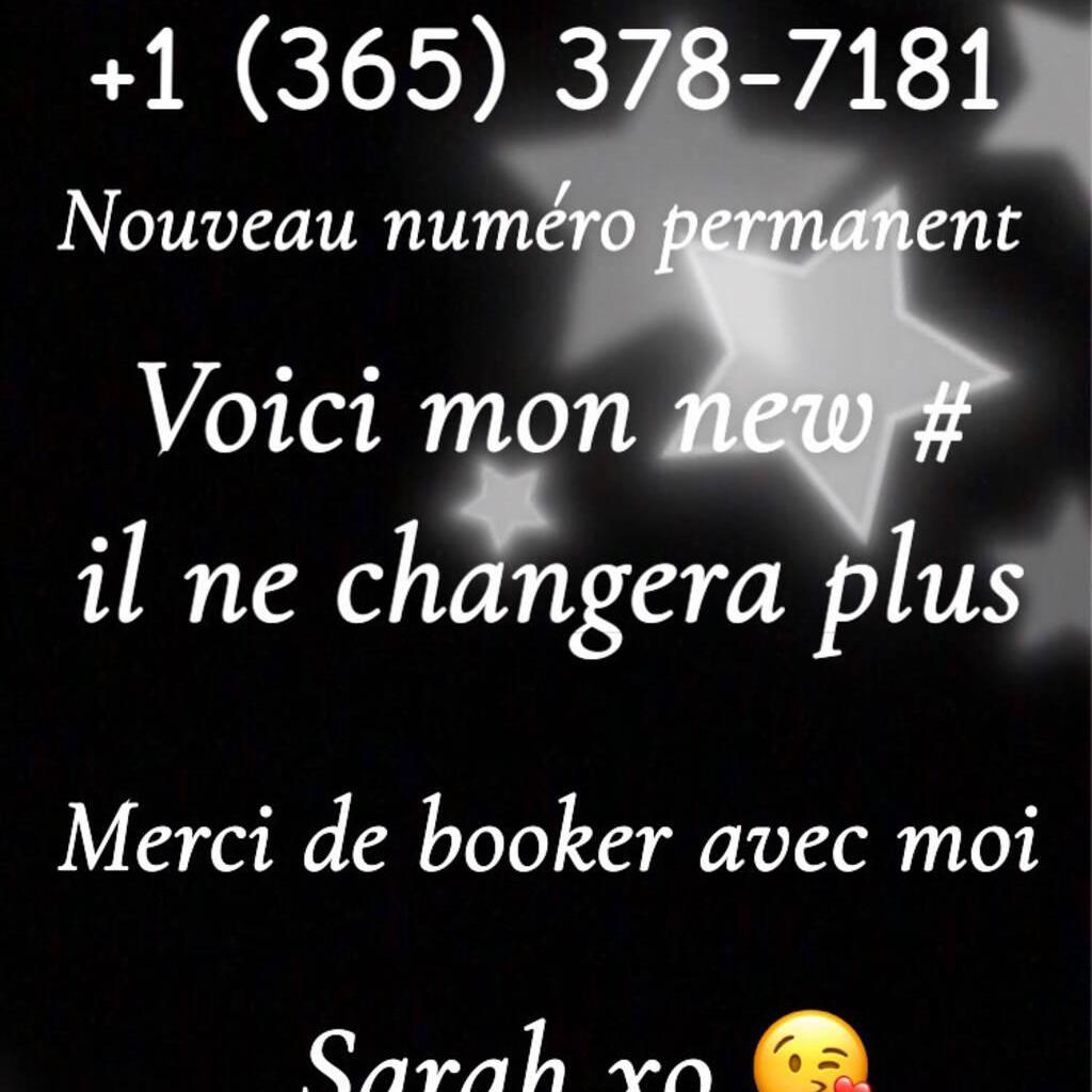 Sarah +1 (365).378.7181 is Female Escorts. | Saguenay | Quebec | Canada | canadapleasure.com 