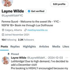 Layne Wilde is Female Escorts. | Lethbridge | Alberta | Canada | canadapleasure.com 