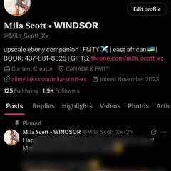 
                        Mila Scott
                     is Female Escorts. | windsor | Ontario | Canada | canadapleasure.com 
