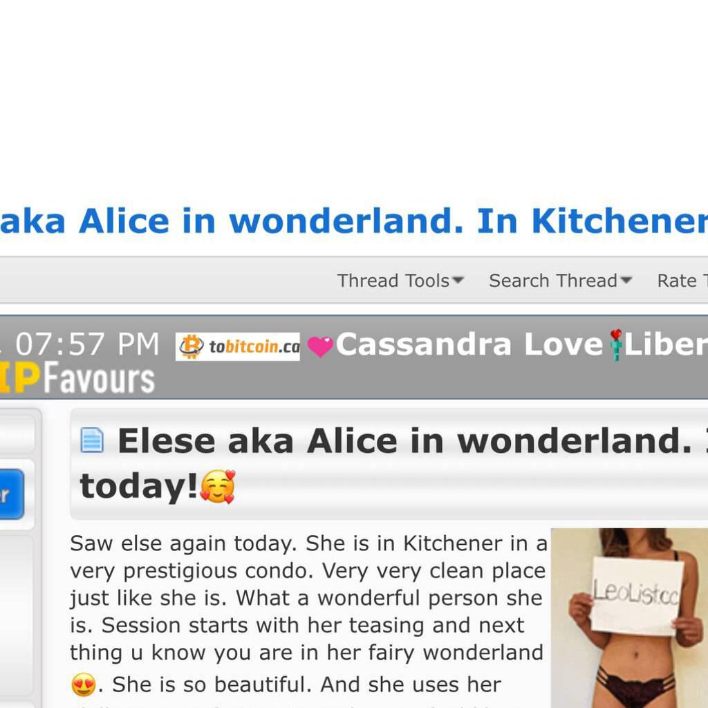 
                        ALICE WONDERLAND
                     is Female Escorts. | Guelph | Ontario | Canada | canadapleasure.com 