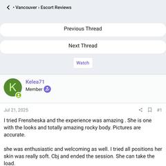 
                        Frensheska
                     is Female Escorts. | Vancouver | British Columbia | Canada | canadapleasure.com 