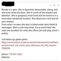 
                        BROOKLYNN AUG 16-18 2025
                     is Female Escorts. | Thunder Bay | Ontario | Canada | canadapleasure.com 