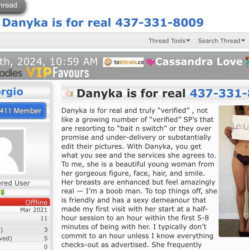 
                        Dannyk
                     is Female Escorts. | Toronto | Ontario | Canada | canadapleasure.com 