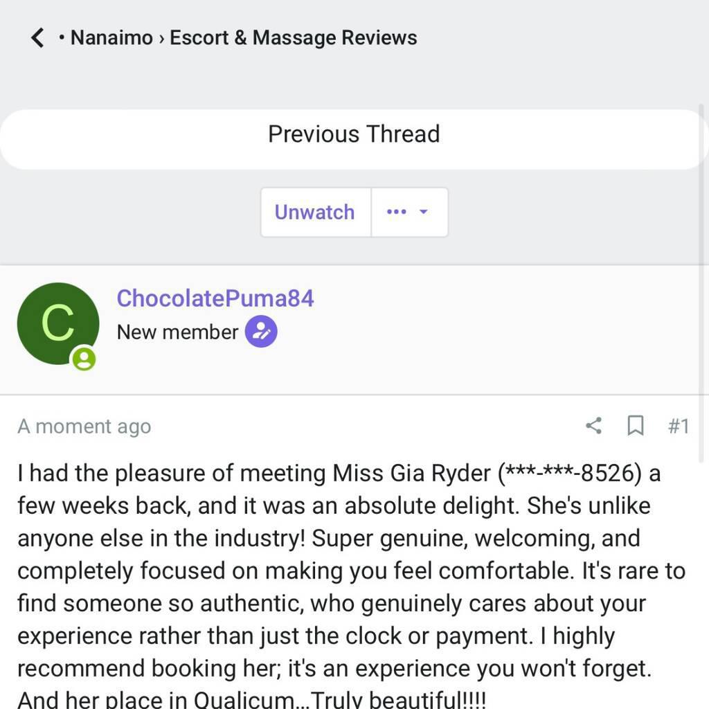 
                        Miss Gia Ryder
                     is Female Escorts. | Comox Balley | British Columbia | Canada | canadapleasure.com 