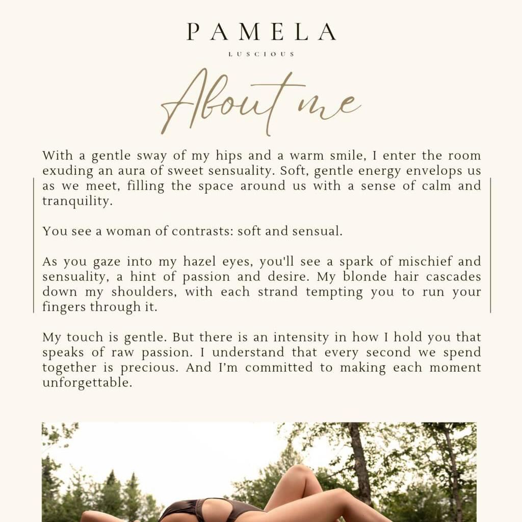 
                        Pamela Luscious  GFE PSE
                     is Female Escorts. | Fredericton | New Brunswick | Canada | canadapleasure.com 