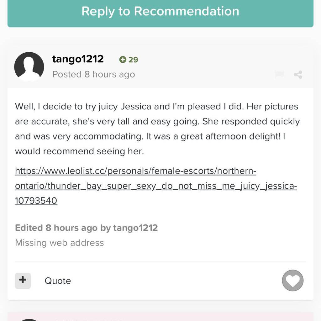 
                        ＪＵＩＣＹ ＪＥＳＳＩＣＡ
                     is Female Escorts. | Thunder Bay | Ontario | Canada | canadapleasure.com 