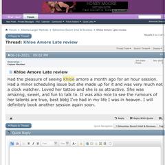 
                        Khloe Amore
                     is Female Escorts. | Edmonton | Alberta | Canada | canadapleasure.com 