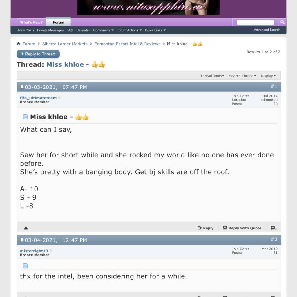 
                        Khloe Amore
                     is Female Escorts. | Edmonton | Alberta | Canada | canadapleasure.com 