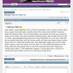 
                        Sabrina
                     is Female Escorts. | Saskatoon | Saskatchewan | Canada | canadapleasure.com 