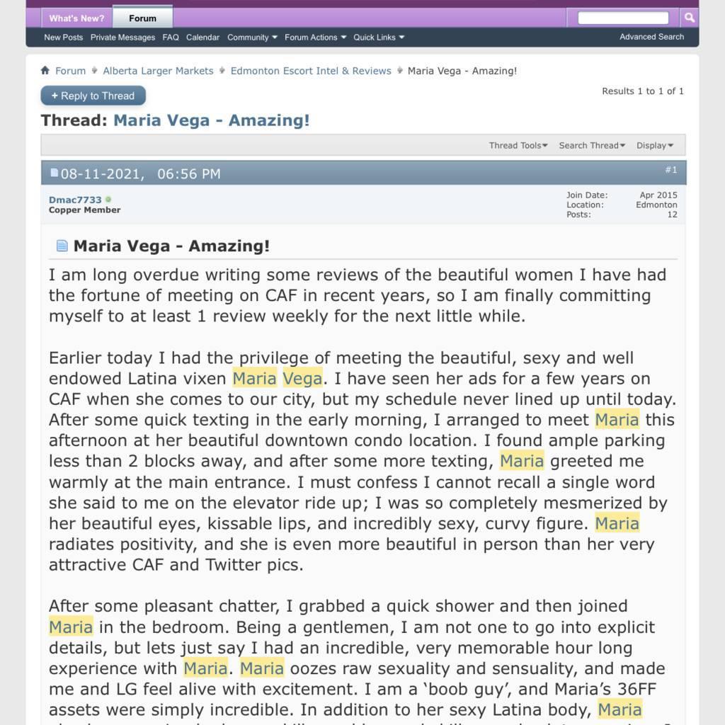 
                        Miss Maria Vega
                     is Female Escorts. | Kamloops | British Columbia | Canada | canadapleasure.com 