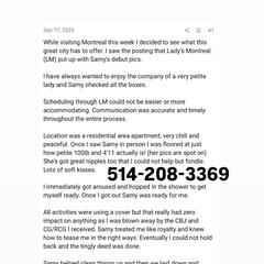 
                        Samy
                     is Female Escorts. | Quebec City | Quebec | Canada | canadapleasure.com 