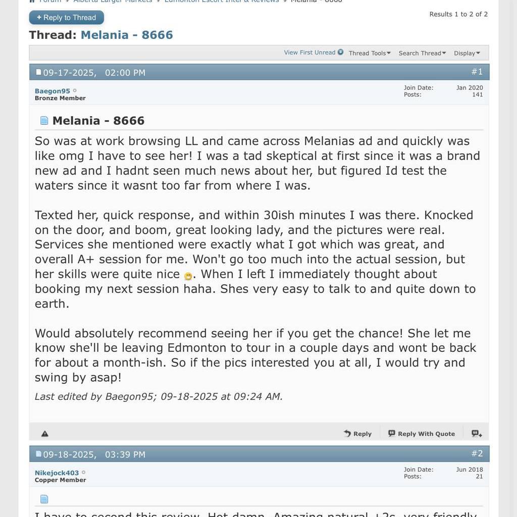 
                        Melania
                     is Female Escorts. | Edmonton | Alberta | Canada | canadapleasure.com 