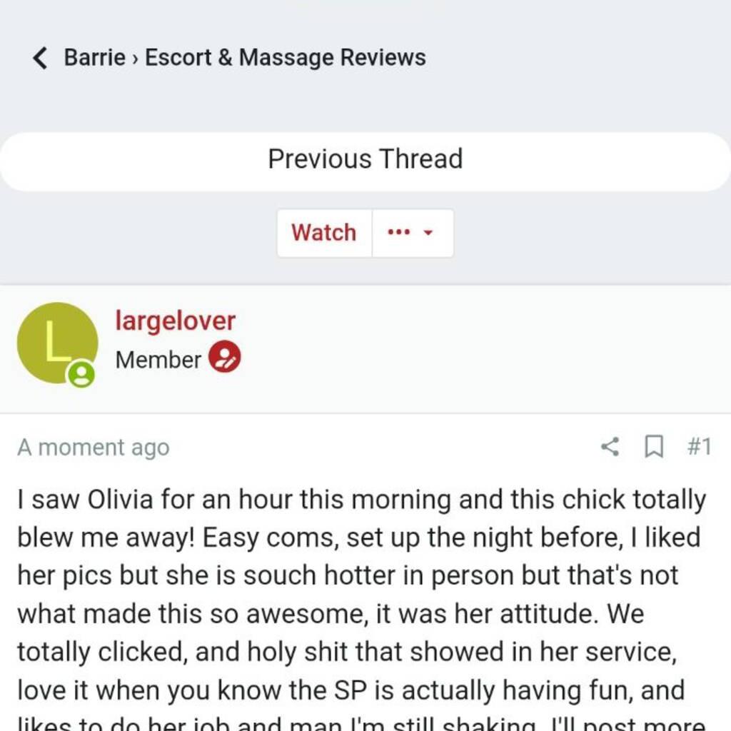 
                        Olivia Shine
                     is Female Escorts. | Barrie | Ontario | Canada | canadapleasure.com 