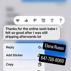 
                        ELENA RUSSO 647.716.8069
                     is Female Escorts. | Quebec City | Quebec | Canada | canadapleasure.com 