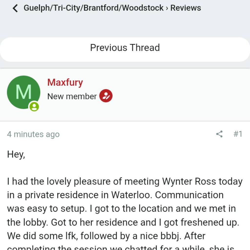 
                        Wynter Ross
                     is Female Escorts. | Kitchener | Ontario | Canada | canadapleasure.com 