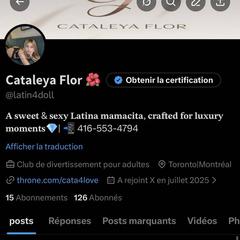 
                        Cataleya Flor
                     is Female Escorts. | Toronto | Ontario | Canada | canadapleasure.com 