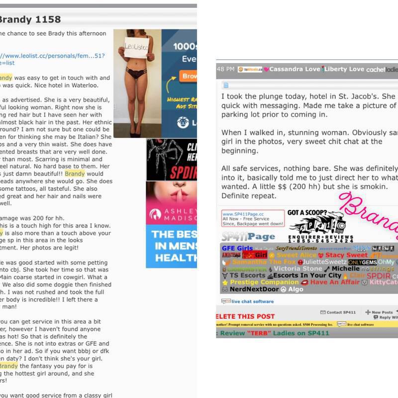 
                        𝐵𝓇𝒶𝓃𝒹𝓎
                     is Female Escorts. | Kitchener | Ontario | Canada | canadapleasure.com 