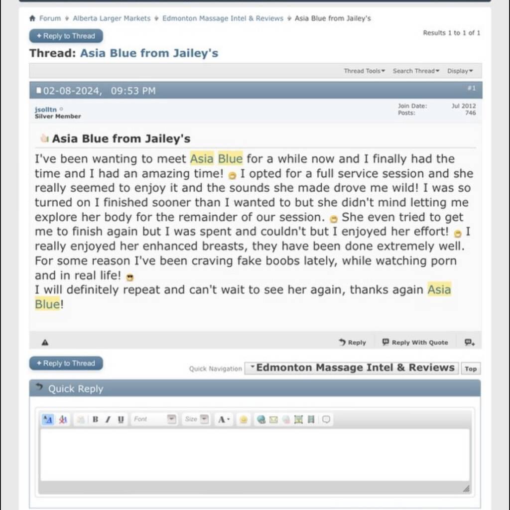 
                        Asia Blue
                     is Female Escorts. | Red Deer | Alberta | Canada | canadapleasure.com 