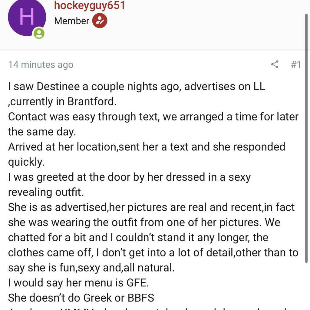 
                        Destinee
                     is Female Escorts. | Montreal | Quebec | Canada | canadapleasure.com 