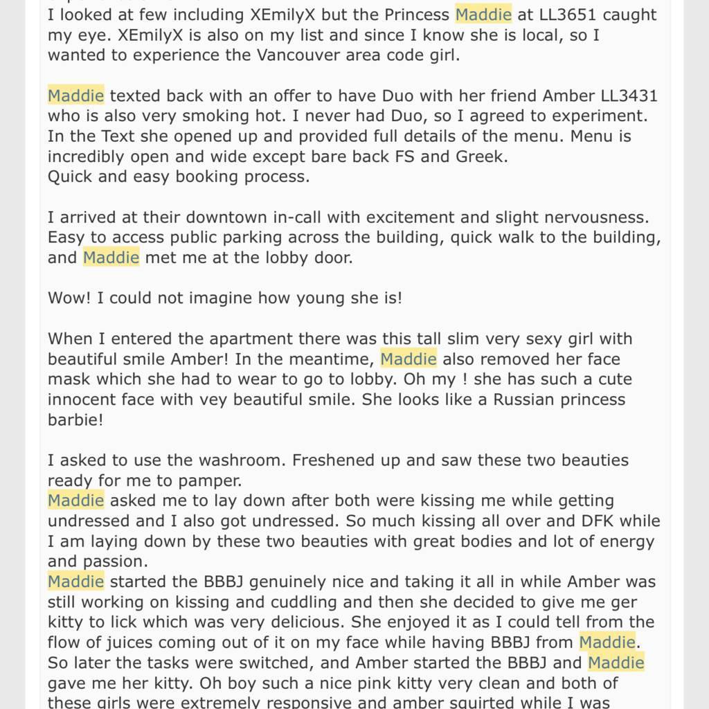 
                        Maddie
                     is Female Escorts. | Vancouver | British Columbia | Canada | canadapleasure.com 