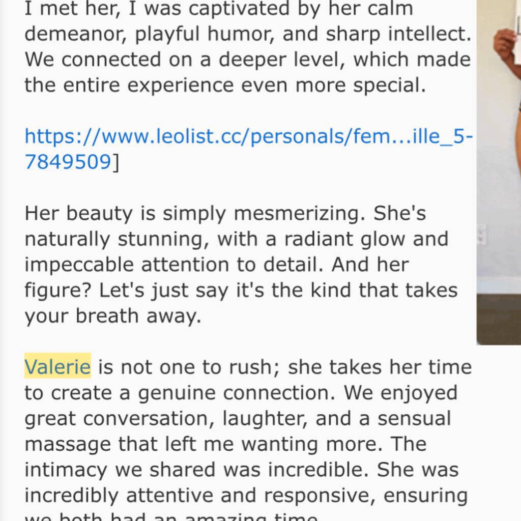 
                        Valerie
                     is Female Escorts. | Toronto | Ontario | Canada | canadapleasure.com 