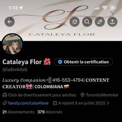 
                        Cataleya Flor
                     is Female Escorts. | Toronto | Ontario | Canada | canadapleasure.com 