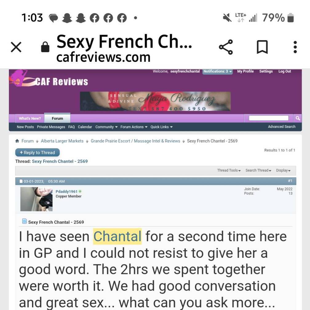 
                        Sexy French Chantal
                     is Female Escorts. | Medicine Hat | Alberta | Canada | canadapleasure.com 