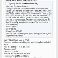 
                        Summer
                     is Female Escorts. | Niagara | Ontario | Canada | canadapleasure.com 