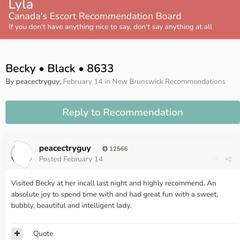 
                        Hot Girl Becky
                     is Female Escorts. | St. John | New Brunswick | Canada | canadapleasure.com 