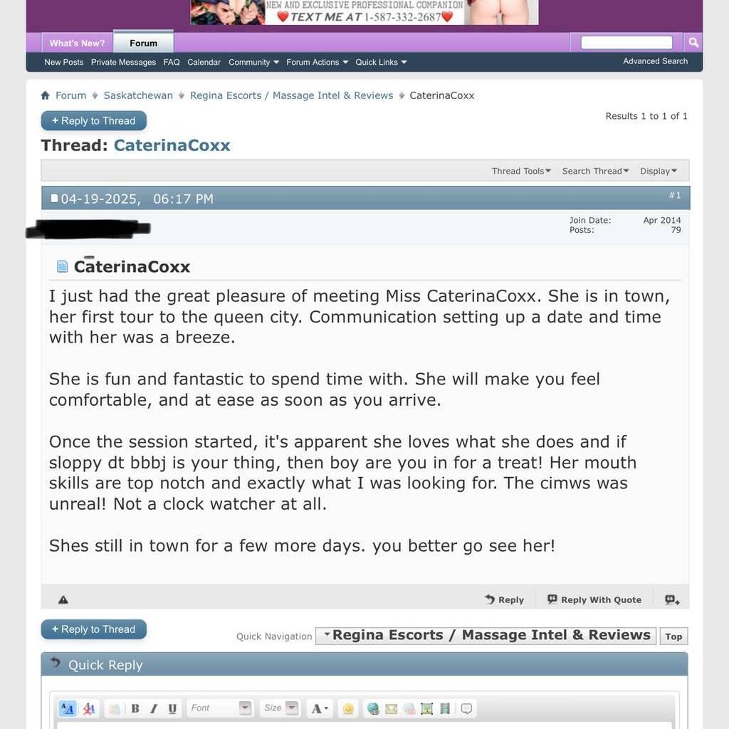 
                        Caterina Coxx
                     is Female Escorts. | Grande Prairie | Alberta | Canada | canadapleasure.com 