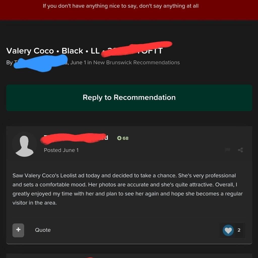 
                        Valery coco
                     is Female Escorts. | Moncton | New Brunswick | Canada | canadapleasure.com 