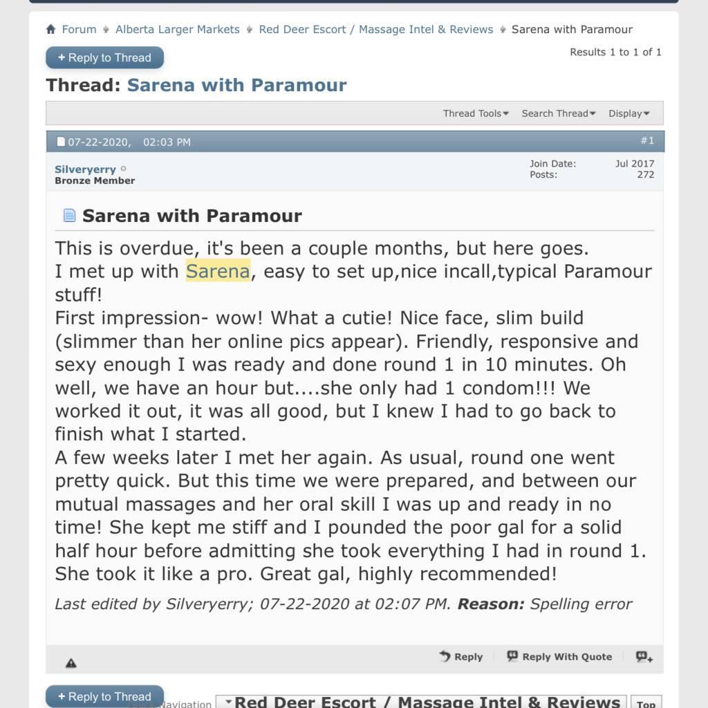 
                        Sarena
                     is Female Escorts. | Red Deer | Alberta | Canada | canadapleasure.com 