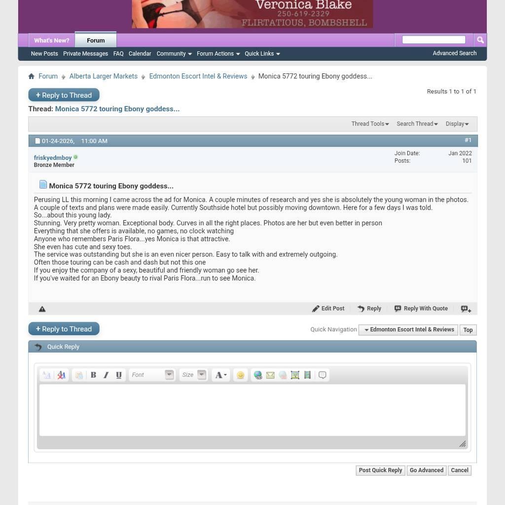 
                        Monica
                     is Female Escorts. | Calgary | Alberta | Canada | canadapleasure.com 