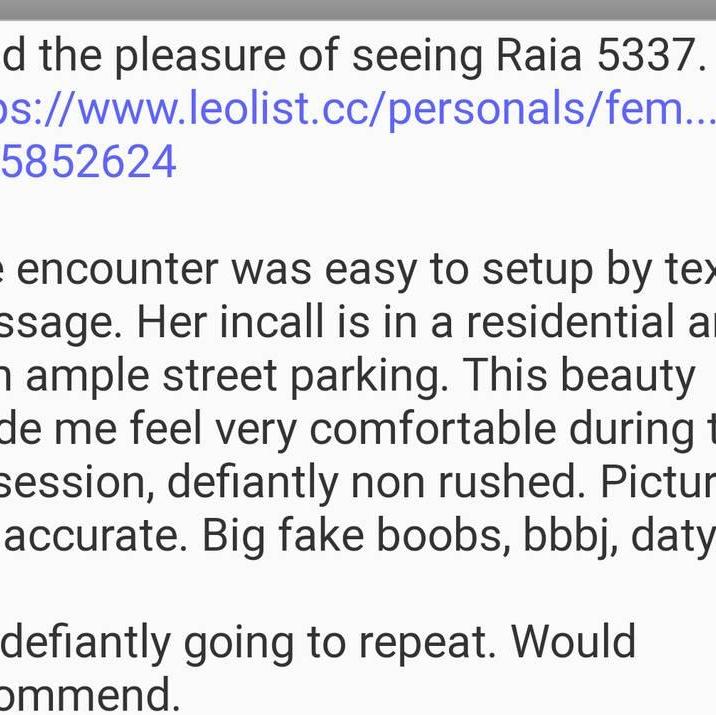 
                        Raia
                     is Female Escorts. | Kelowna | British Columbia | Canada | canadapleasure.com 