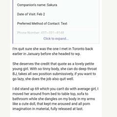
                        sakura236:668:7847
                     is Female Escorts. | Kingston | Ontario | Canada | canadapleasure.com 
