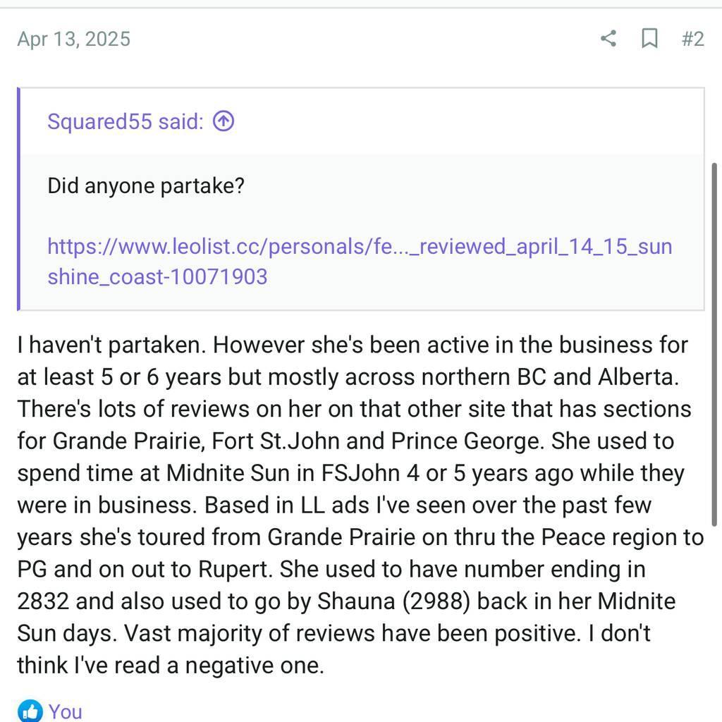 
                        J U L I E T T E
                     is Female Escorts. | Prince George | British Columbia | Canada | canadapleasure.com 
