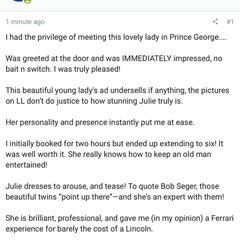 
                        J U L I E T T E
                     is Female Escorts. | Skeena | British Columbia | Canada | canadapleasure.com 