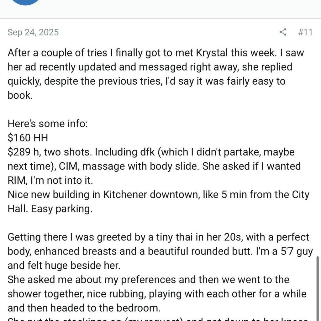 
                        Krystal
                     is Female Escorts. | Kitchener | Ontario | Canada | canadapleasure.com 