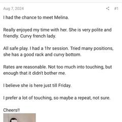 
                        Melina
                     is Female Escorts. | Sudbury | Ontario | Canada | canadapleasure.com 