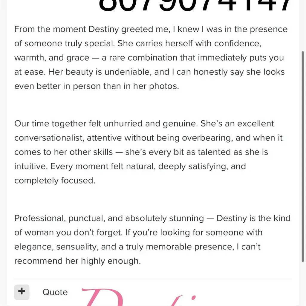 
                        Destiny
                     is Female Escorts. | Thunder Bay | Ontario | Canada | canadapleasure.com 