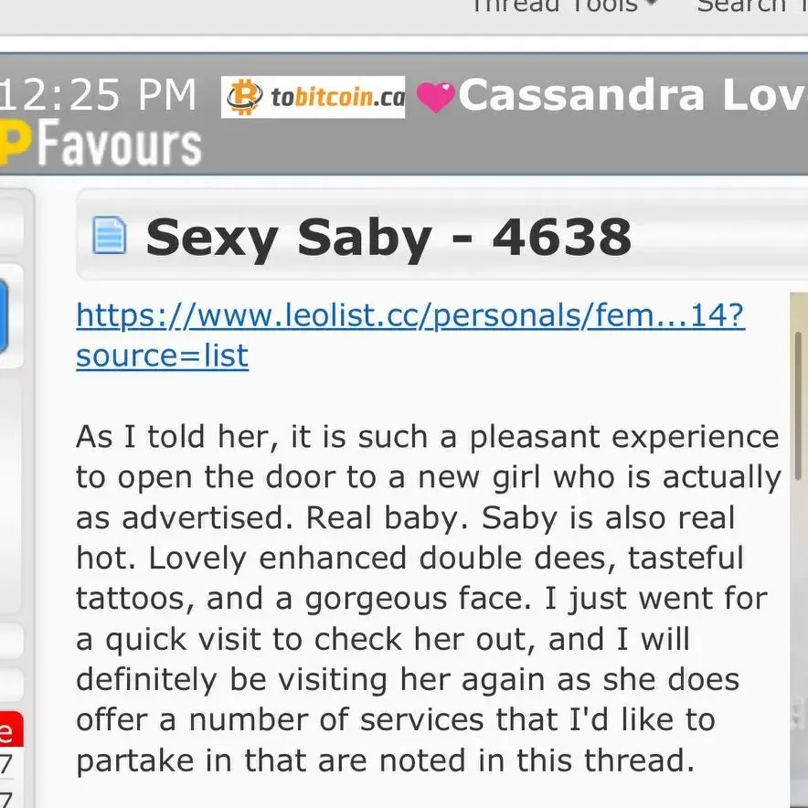 
                        SABY (CA$H)
                     is Female Escorts. | Sault Ste Marie | Ontario | Canada | canadapleasure.com 