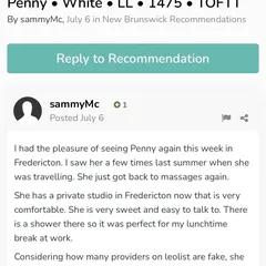 
                        Penny
                     is Female Escorts. | Fredericton | New Brunswick | Canada | canadapleasure.com 