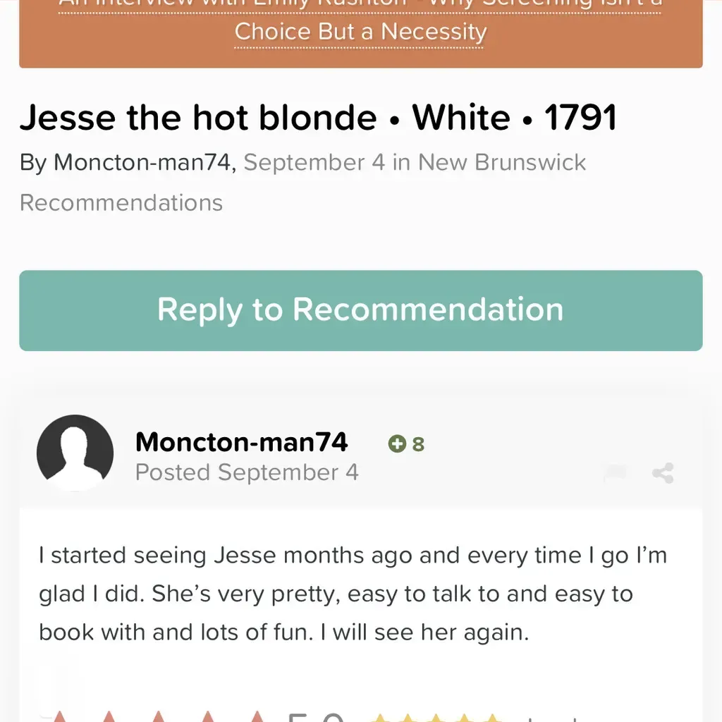 
                        Jesse
                     is Female Escorts. | Fredericton | New Brunswick | Canada | canadapleasure.com 