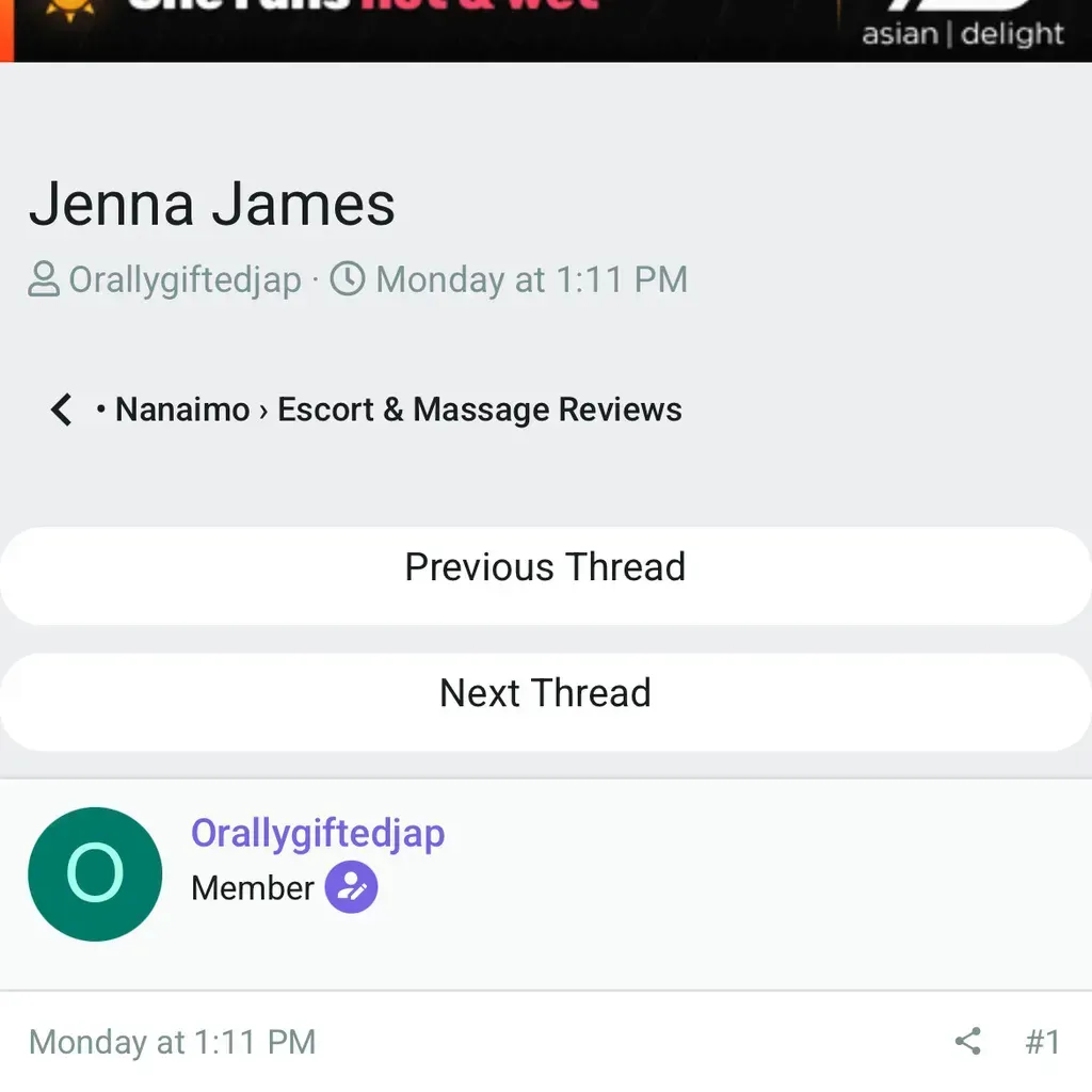 
                        Jenna James
                     is Female Escorts. | Nanaimo | British Columbia | Canada | canadapleasure.com 